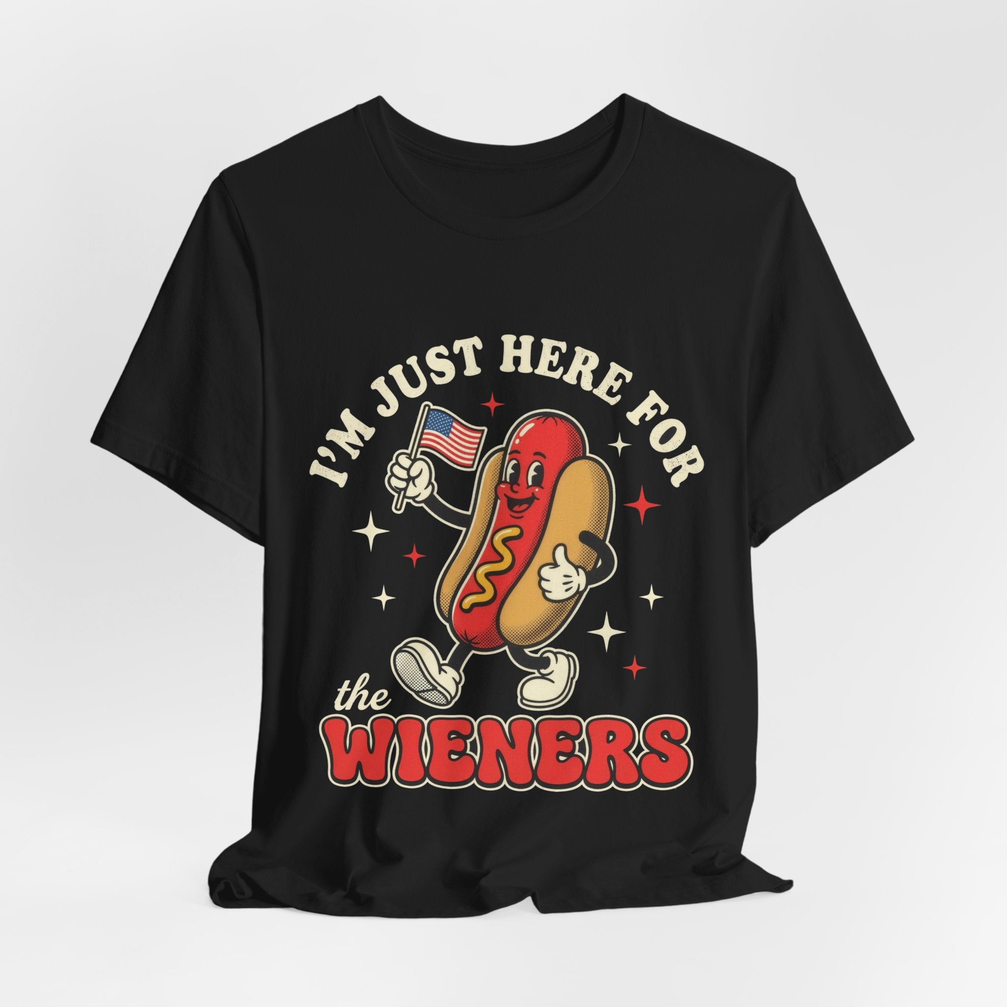 Bad Tourist Co — Just Here for the Wieners (Black)